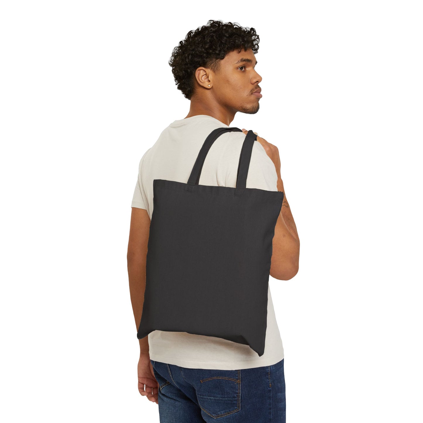 Game Day Fan Tote Bag — Vintage Football Canvas Grocery Bag