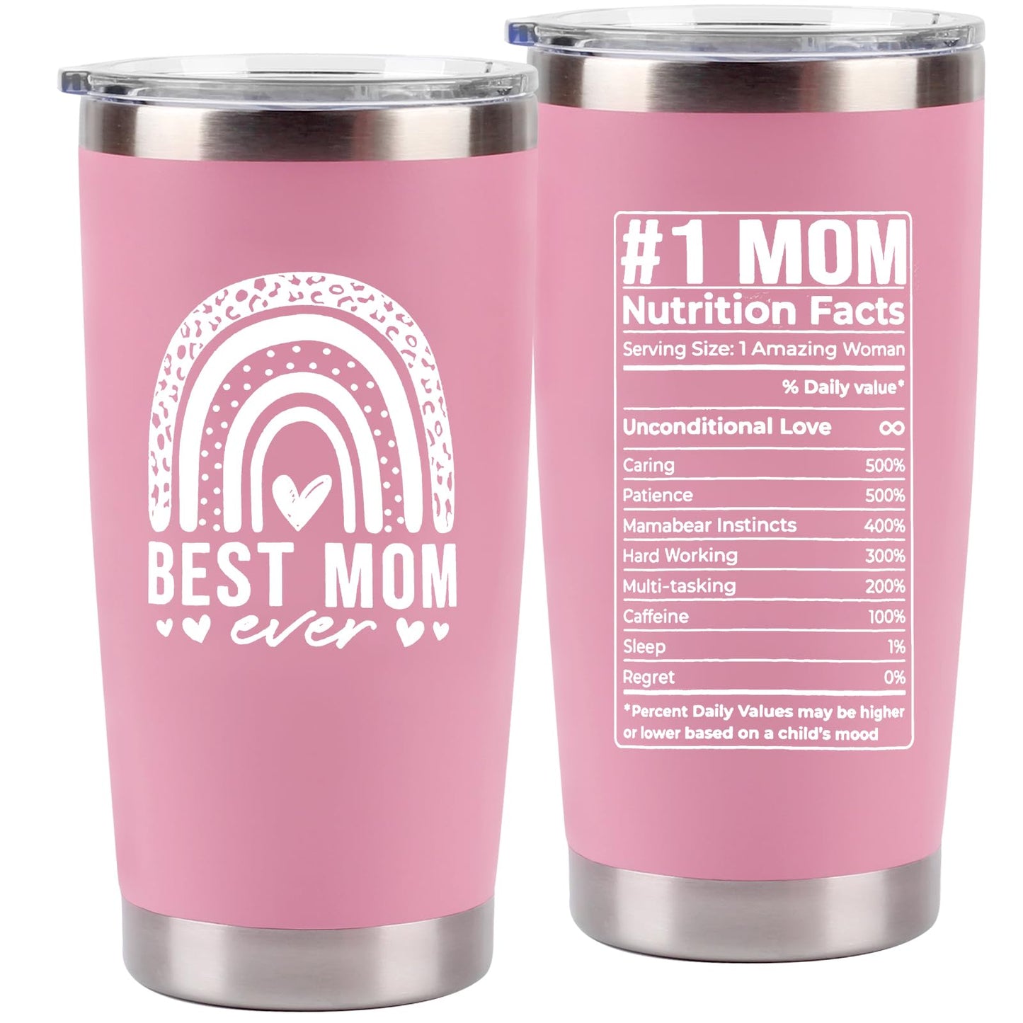 Teeglow Best Mom Gifts from Daughter Son Birthday Gifts for Mom Mothers Day Gifts Christmas Gifts for Mom Mother Gifts Mom Birthday Gifts Best Mom Ever Gifts 20 Oz Stainless Steel Tumbler