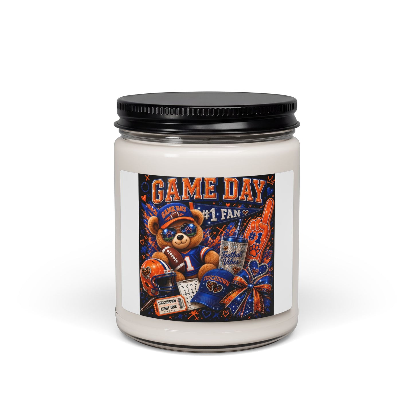 Game Day Soy Candle — #1 Fan Football Scented Candle (9oz)