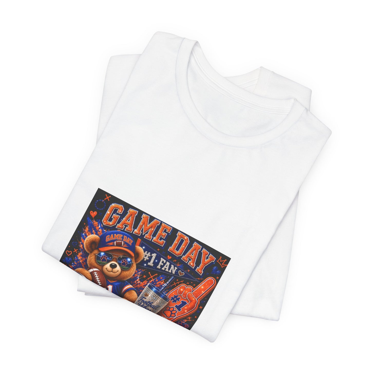 Game Day Fan Tee — 'Game Day #1 Fan' Retro Mascot Football T-Shirt