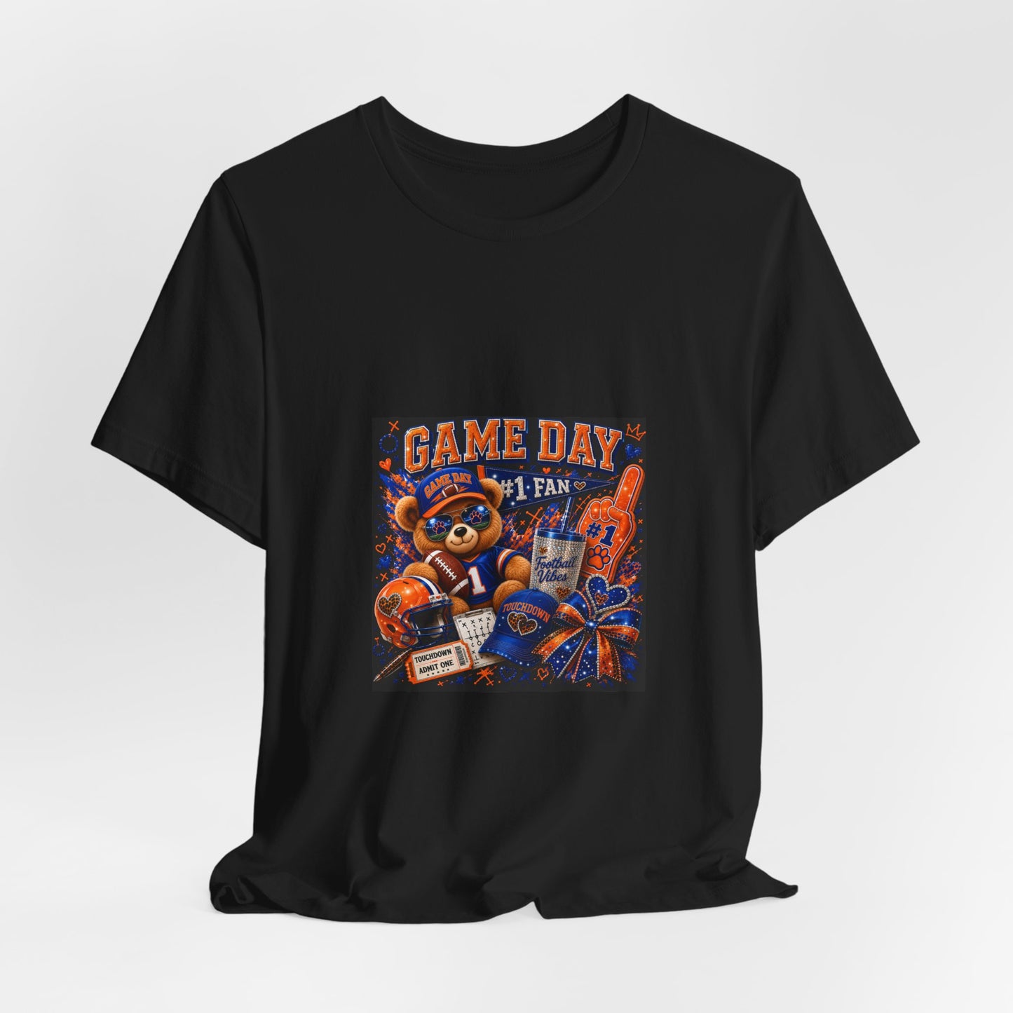 Game Day Fan Tee — 'Game Day #1 Fan' Retro Mascot Football T-Shirt