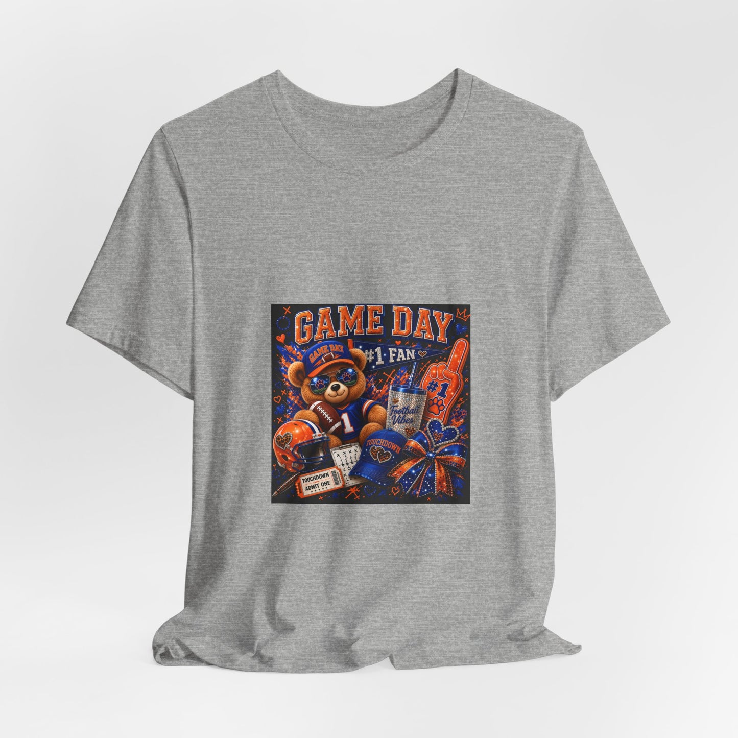 Game Day Fan Tee — 'Game Day #1 Fan' Retro Mascot Football T-Shirt