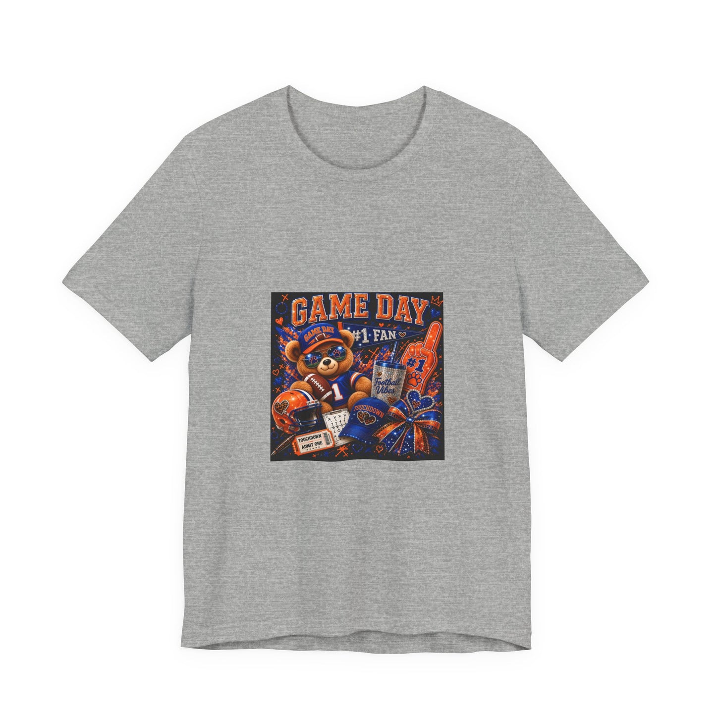 Game Day Fan Tee — 'Game Day #1 Fan' Retro Mascot Football T-Shirt