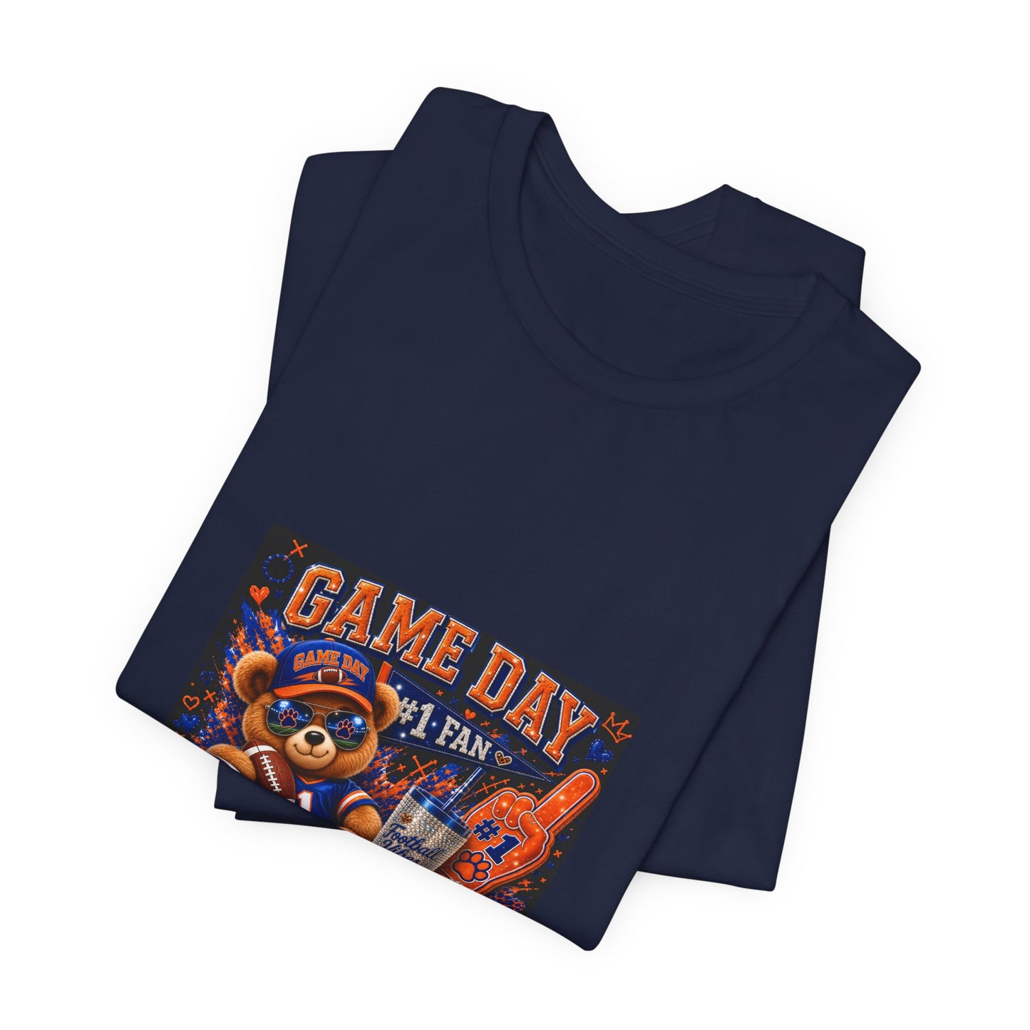 Game Day Fan Tee — 'Game Day #1 Fan' Retro Mascot Football T-Shirt