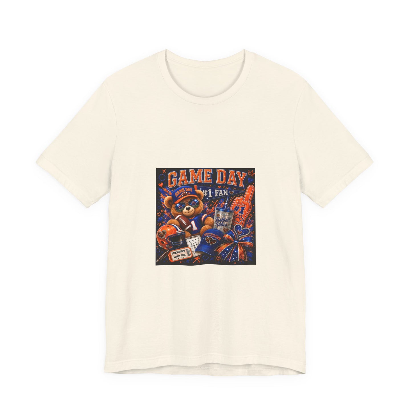 Game Day Fan Tee — 'Game Day #1 Fan' Retro Mascot Football T-Shirt