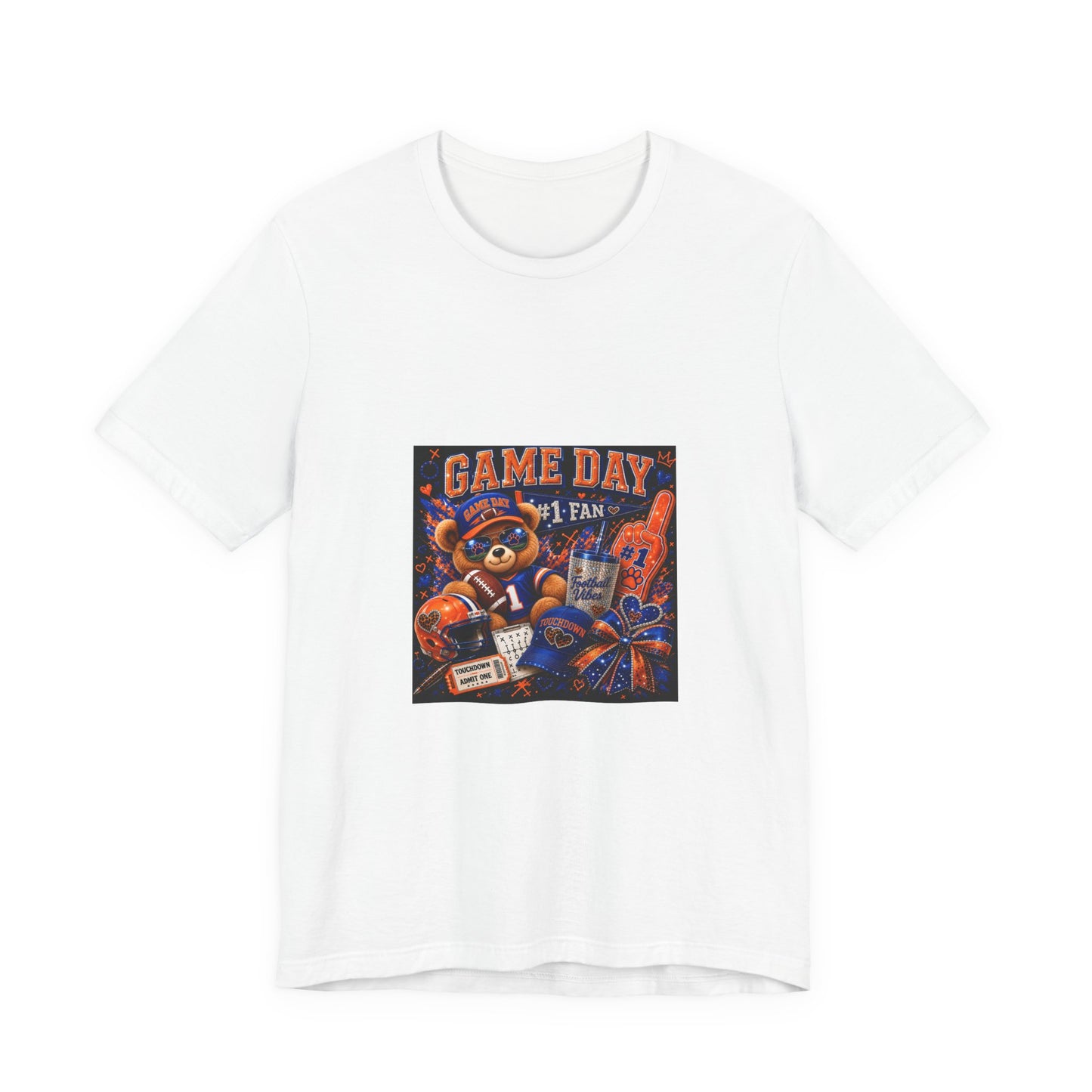 Game Day Fan Tee — 'Game Day #1 Fan' Retro Mascot Football T-Shirt