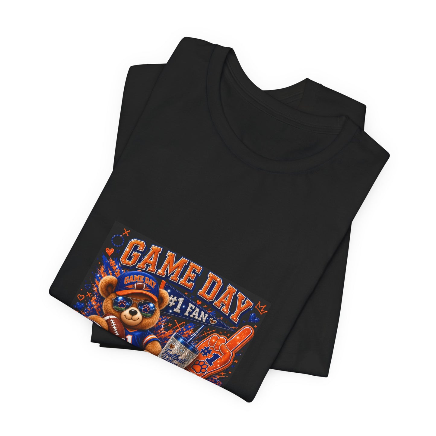 Game Day Fan Tee — 'Game Day #1 Fan' Retro Mascot Football T-Shirt