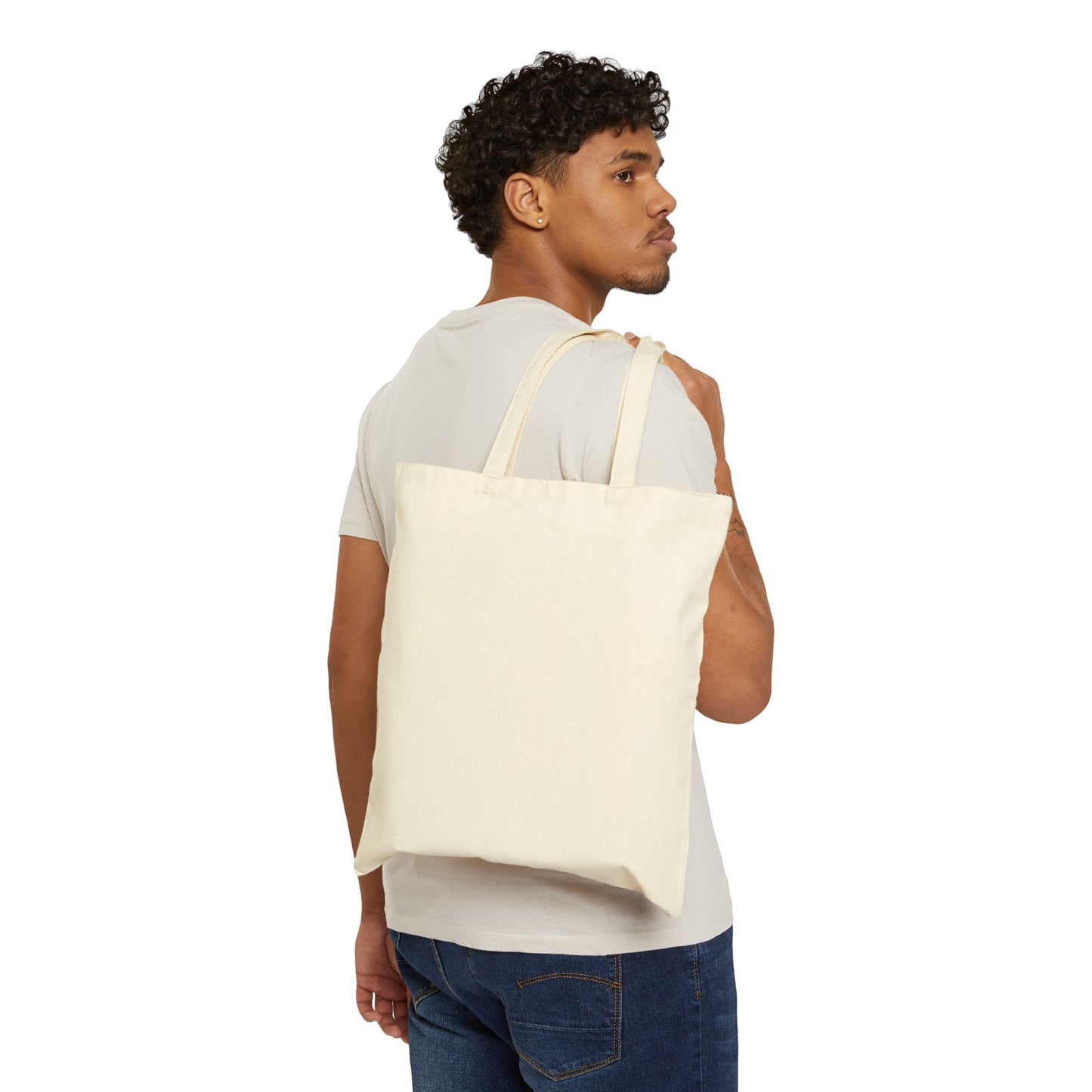 Game Day Fan Tote Bag — Vintage Football Canvas Grocery Bag