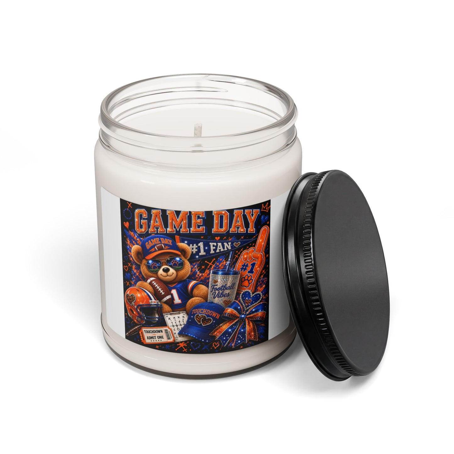 Game Day Soy Candle — #1 Fan Football Scented Candle (9oz)
