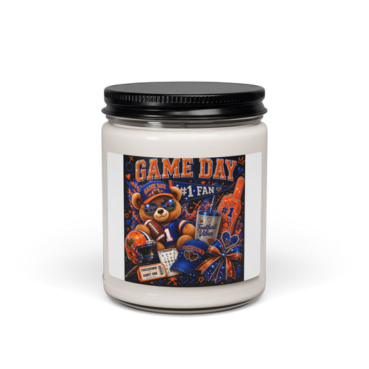 Game Day Soy Candle — #1 Fan Football Scented Candle (9oz)
