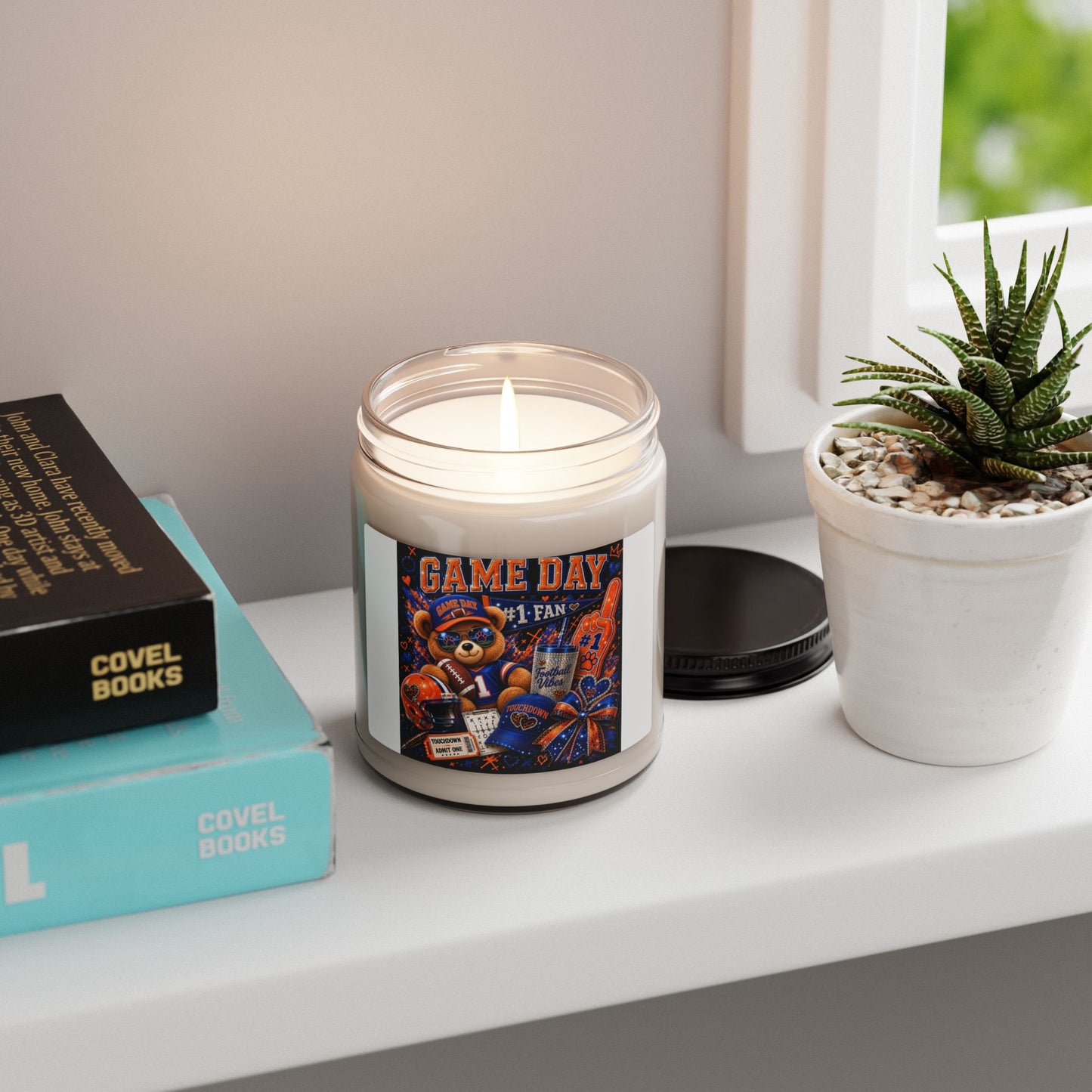 Game Day Soy Candle — #1 Fan Football Scented Candle (9oz)