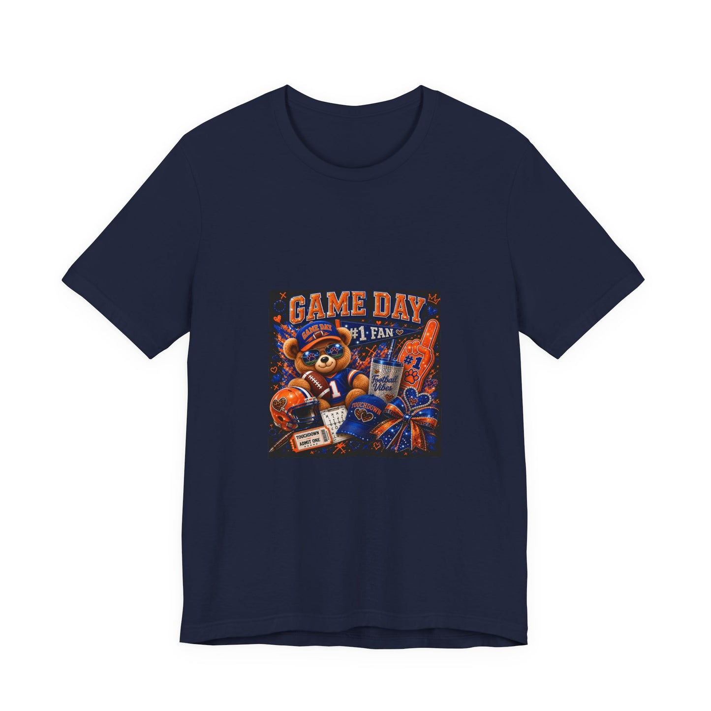 Game Day Fan Tee — 'Game Day #1 Fan' Retro Mascot Football T-Shirt
