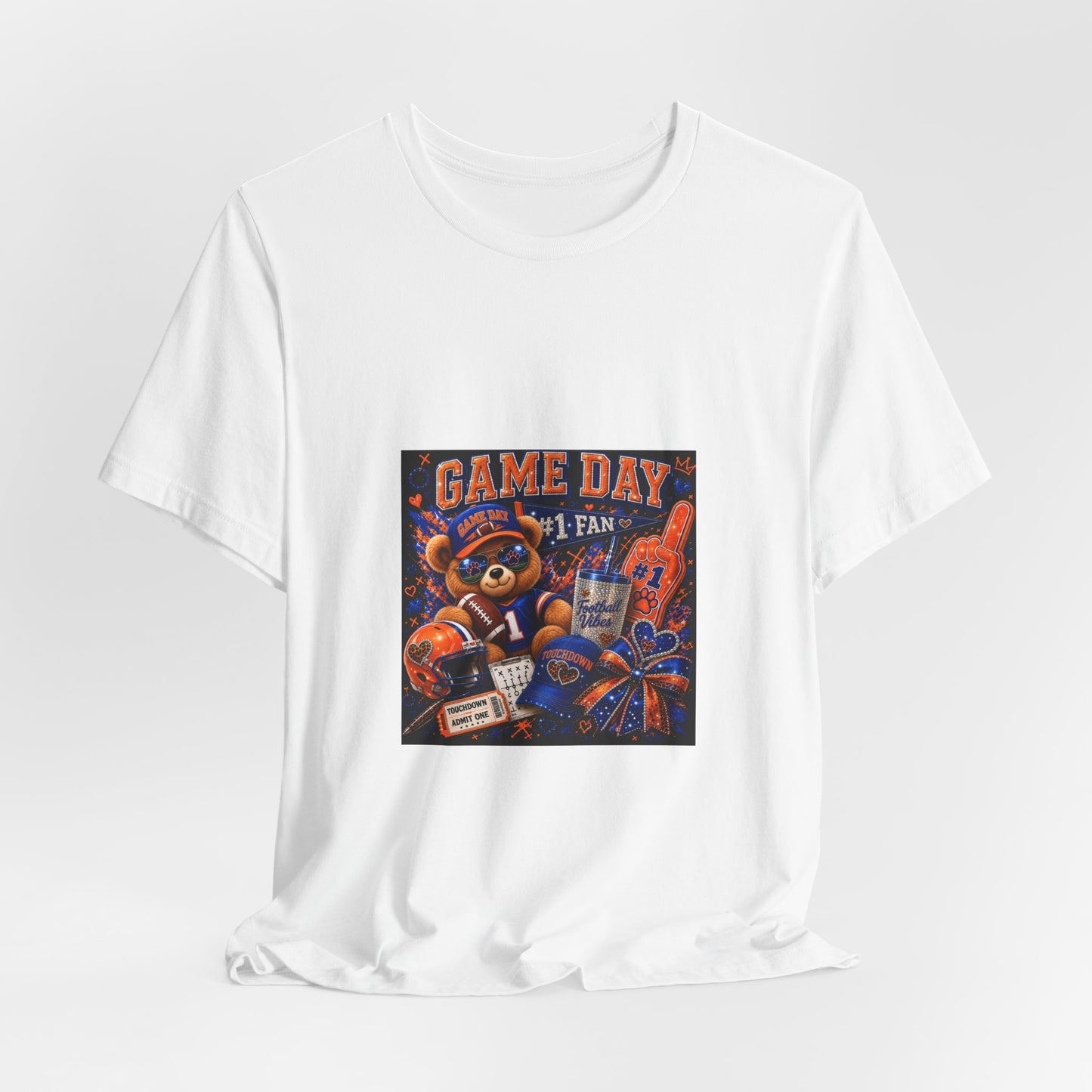 Game Day Fan Tee — 'Game Day #1 Fan' Retro Mascot Football T-Shirt